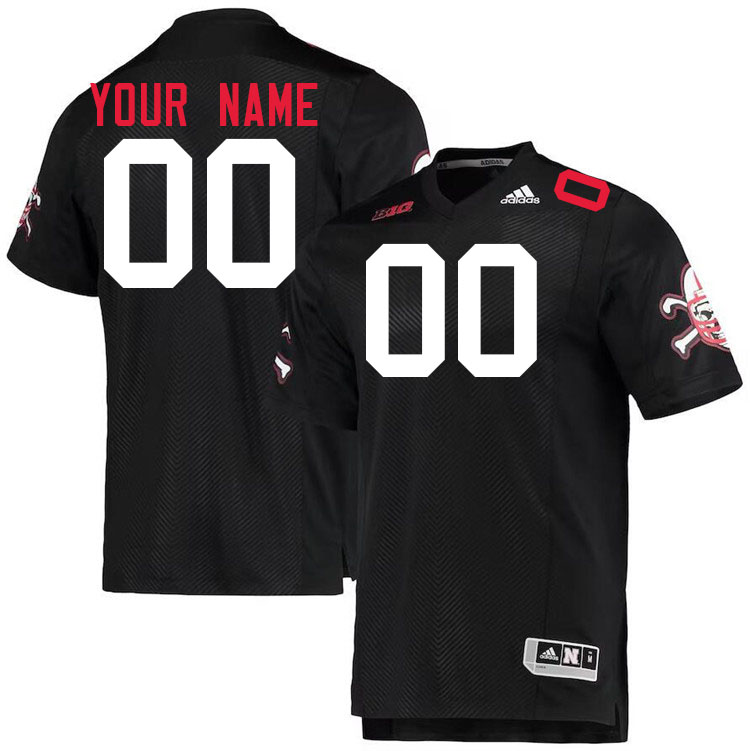 Custom Nebraska Cornhuskers Player's Name And Number Football Jersey-Blackshirt Home